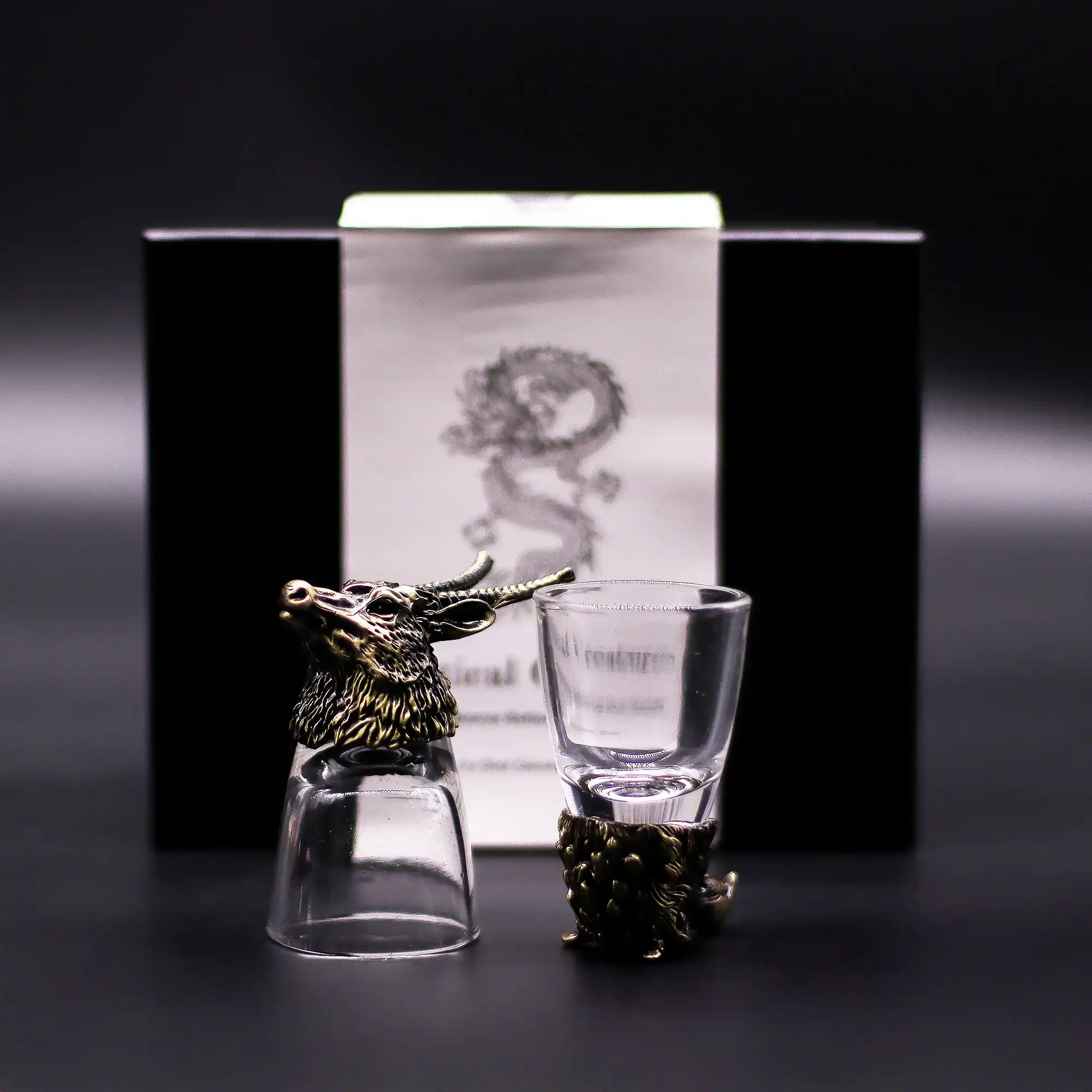 Gift Set of 6 Shot Glasses (50ml) – Wild Forest Creatures – Antique Bronze | www.artisangoods.co.uk 5 Gift Set of 6 Shot Glasses (50ml) – Wild Forest Creatures – Antique Bronze | www.artisangoods.co.uk 4