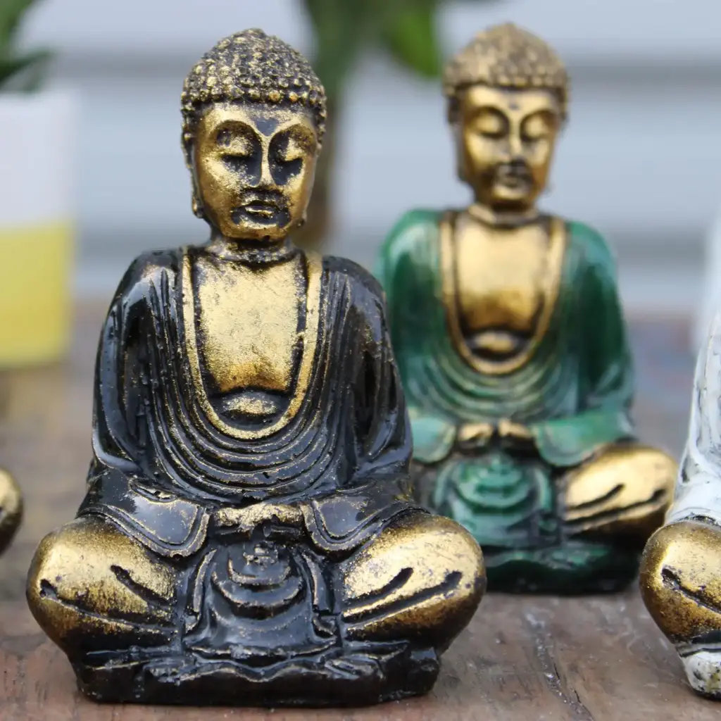 Gold Mini Buddha (Assorted Colours) | www.artisangoods.co.uk 6