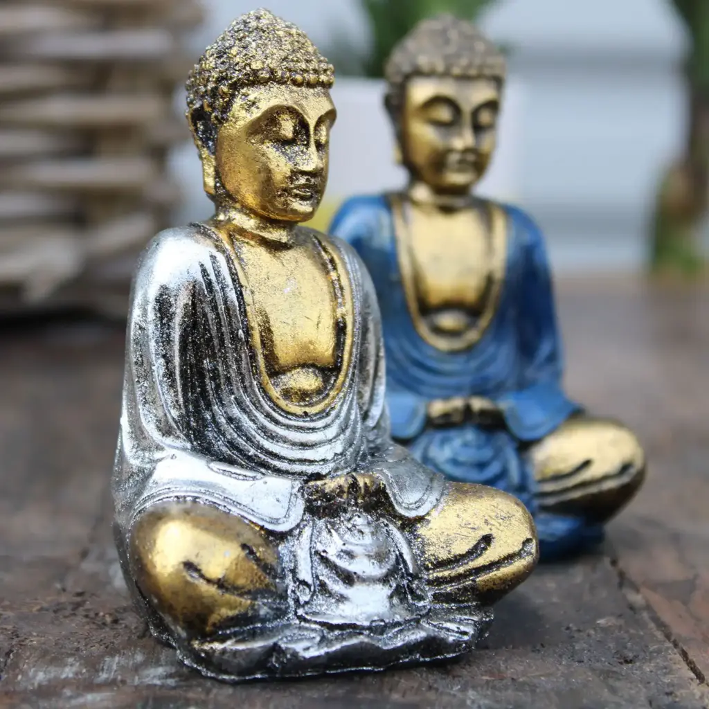 Gold Mini Buddha (Assorted Colours) | www.artisangoods.co.uk 2