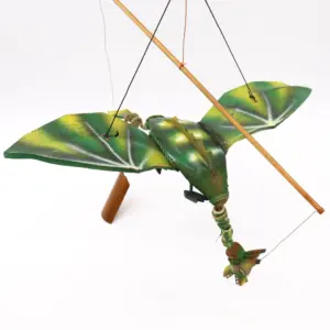 Green Coconut Dragon Mobile 37cm | www.artisangoods.co.uk 6