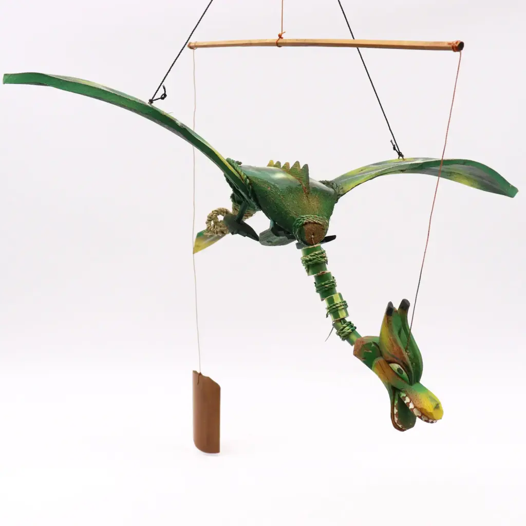 Green Coconut Dragon Mobile 37cm | www.artisangoods.co.uk 7 Green Coconut Dragon Mobile 37cm | www.artisangoods.co.uk 7