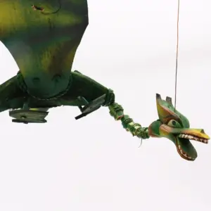 Green Coconut Dragon Mobile 37cm | www.artisangoods.co.uk 5