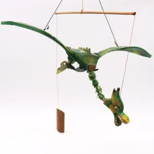 Green Coconut Dragon Mobile 37cm | www.artisangoods.co.uk 7