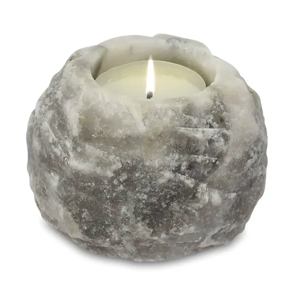 Grey Salt Candle Holder 600-800g | www.artisangoods.co.uk 2 Grey Salt Candle Holder 600-800g | www.artisangoods.co.uk 2