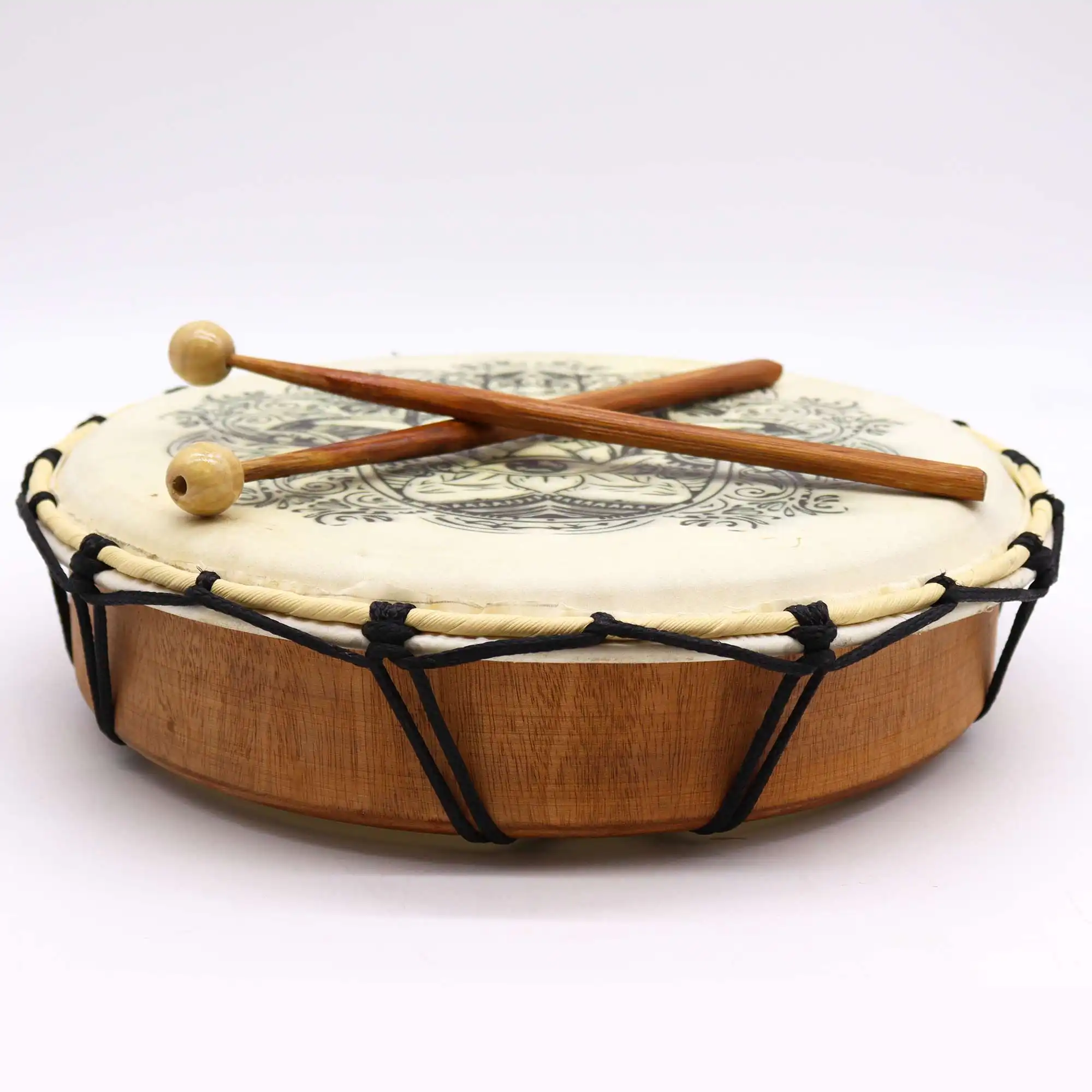 Hamsa Shamanic Drum with Two Sticks – 30cm | www.artisangoods.co.uk 2 Hamsa Shamanic Drum with Two Sticks – 30cm | www.artisangoods.co.uk 1
