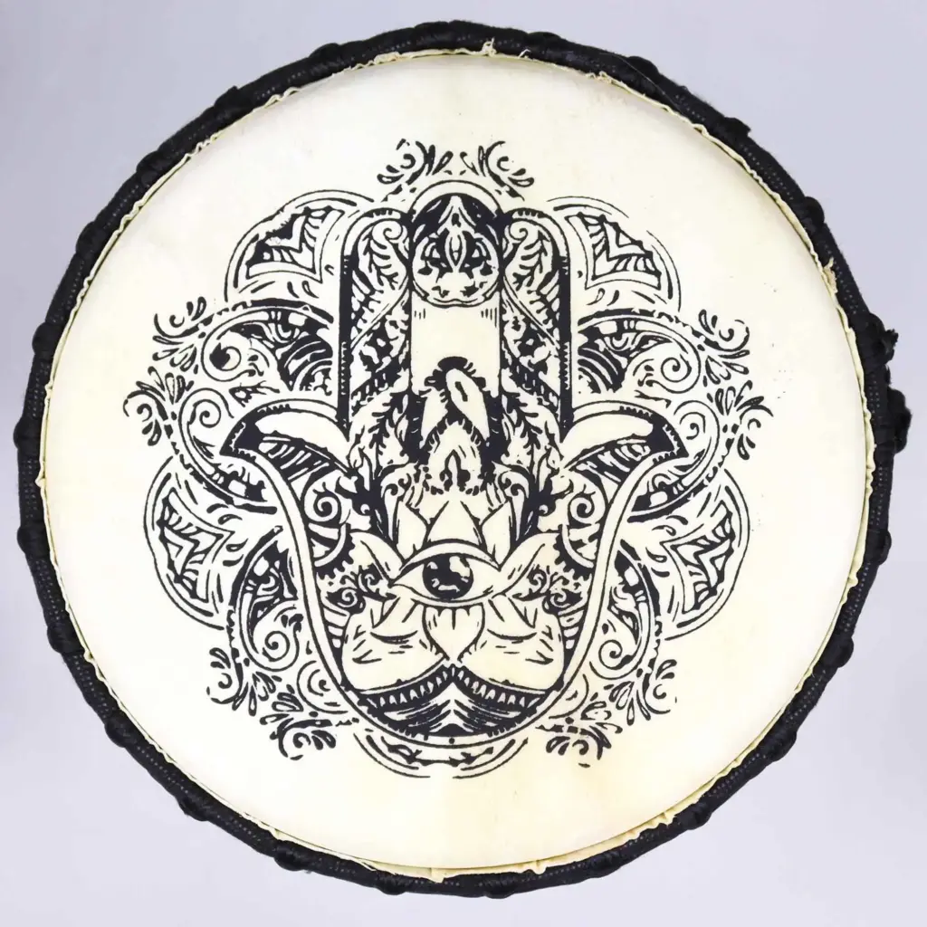 Hamsa Wide Top Djembe Drum – 22cm | www.artisangoods.co.uk 4