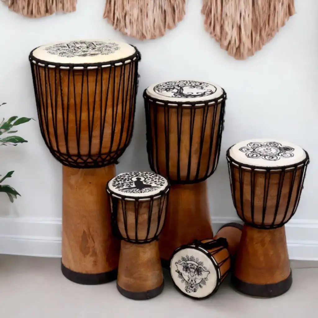 Hamsa Wide Top Djembe Drum – 22cm | www.artisangoods.co.uk 3
