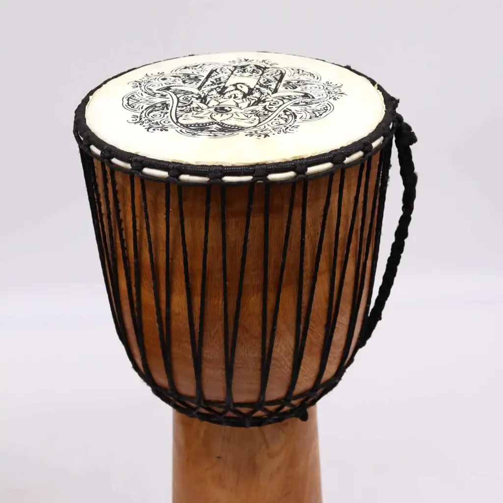 Hamsa Wide Top Djembe Drum – 22cm | www.artisangoods.co.uk