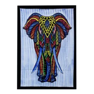 Handbrushed Cotton Wall Art – Elephant | www.artisangoods.co.uk 3