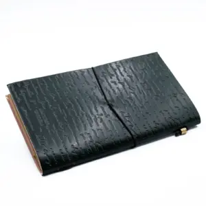 Handmade Leather Journal – If a Story is in You – Green (80 pages) | www.artisangoods.co.uk 2