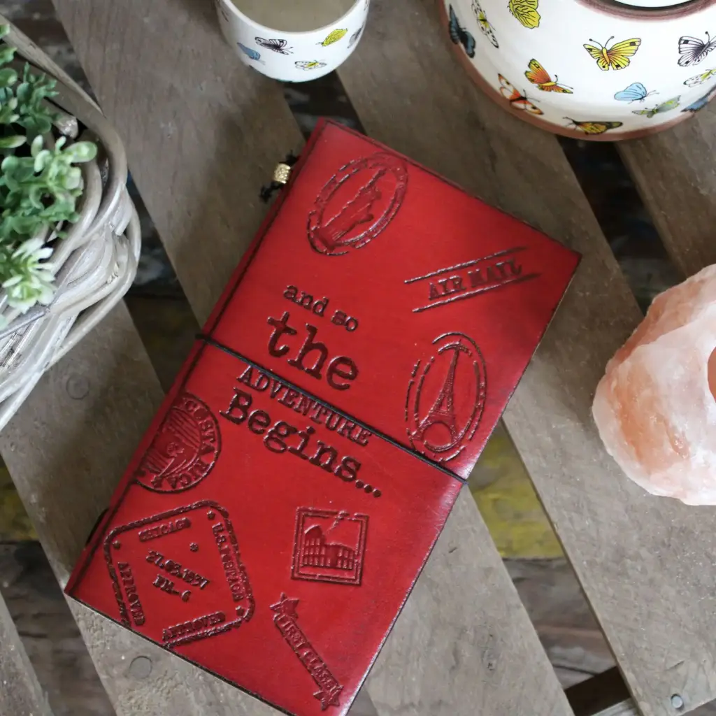 Handmade Leather Journal – Little Book of Big Plans – Red (80 pages) | www.artisangoods.co.uk 5 Handmade Leather Journal – Little Book of Big Plans – Red (80 pages) | www.artisangoods.co.uk 5