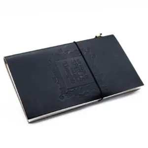 Handmade Leather Journal – My Book of Spells and other Thoughts – Black | www.artisangoods.co.uk 4
