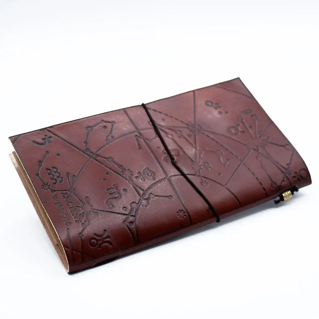 Handmade Leather Journal – My Bucket List Book – Brown (80 pages) | www.artisangoods.co.uk 2