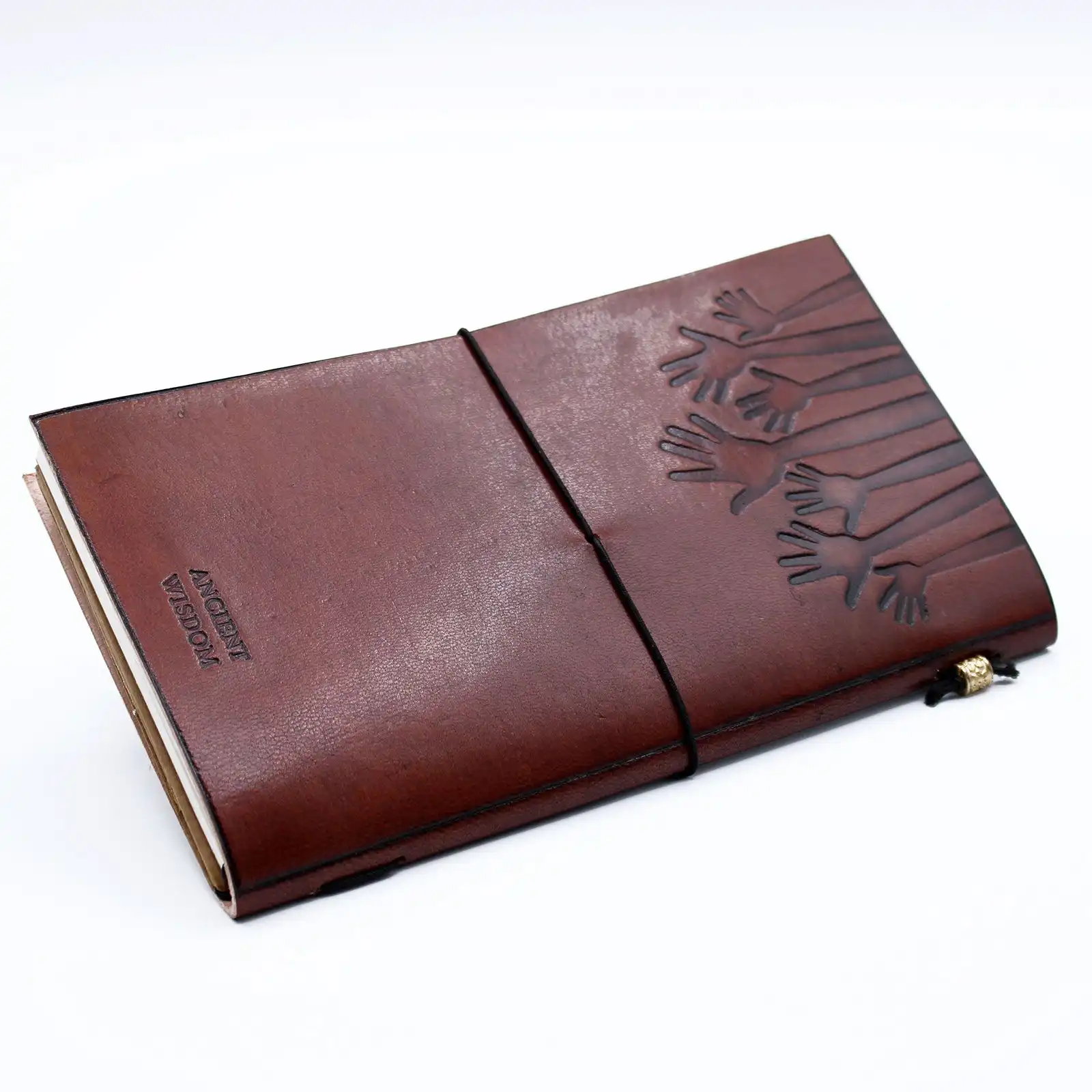 Handmade Leather Journal – True Friends – Brown (80 pages) | www.artisangoods.co.uk 2