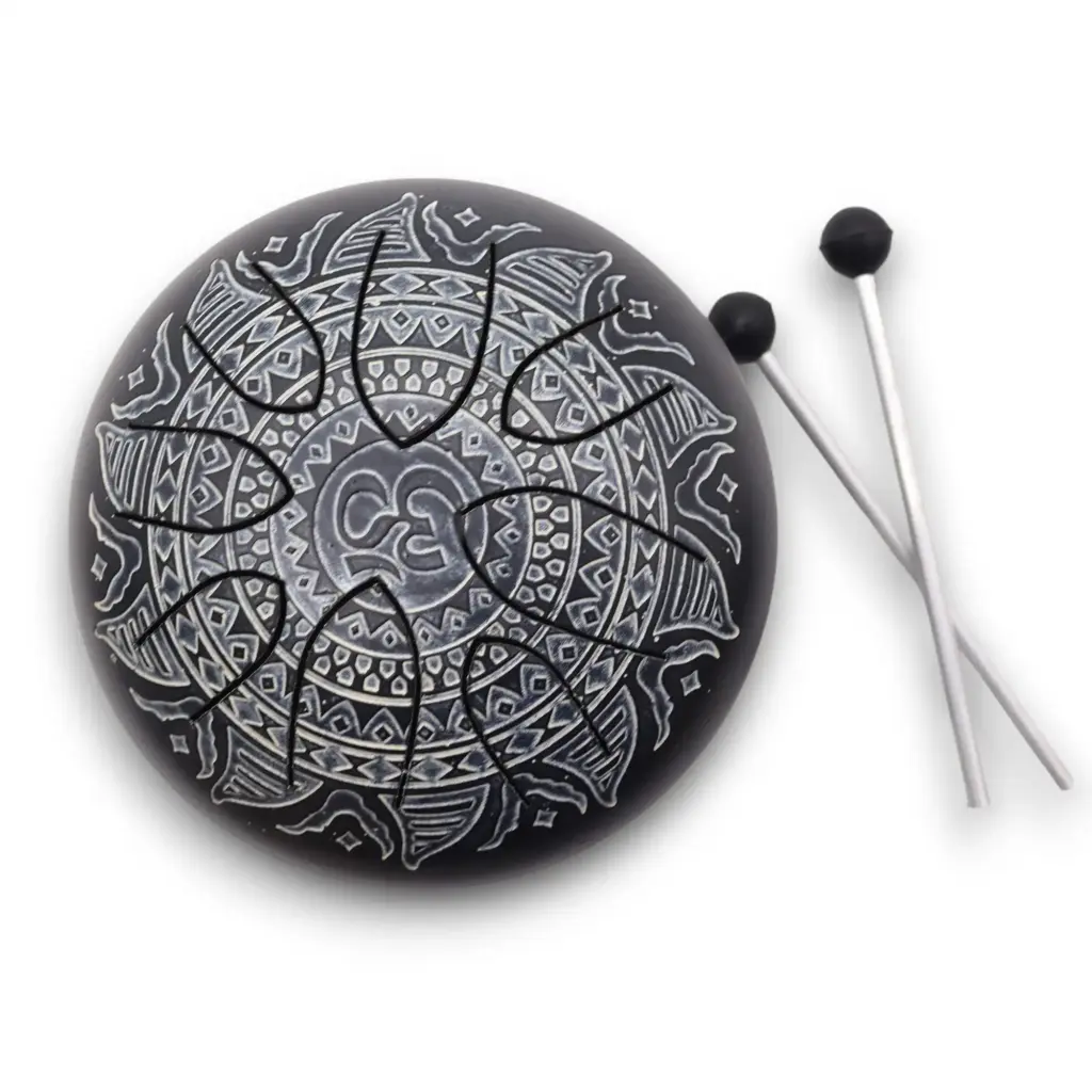 Hapi Drum Om Mandala Engraved – 16cm | www.artisangoods.co.uk 2 Hapi Drum Om Mandala Engraved – 16cm | www.artisangoods.co.uk 2