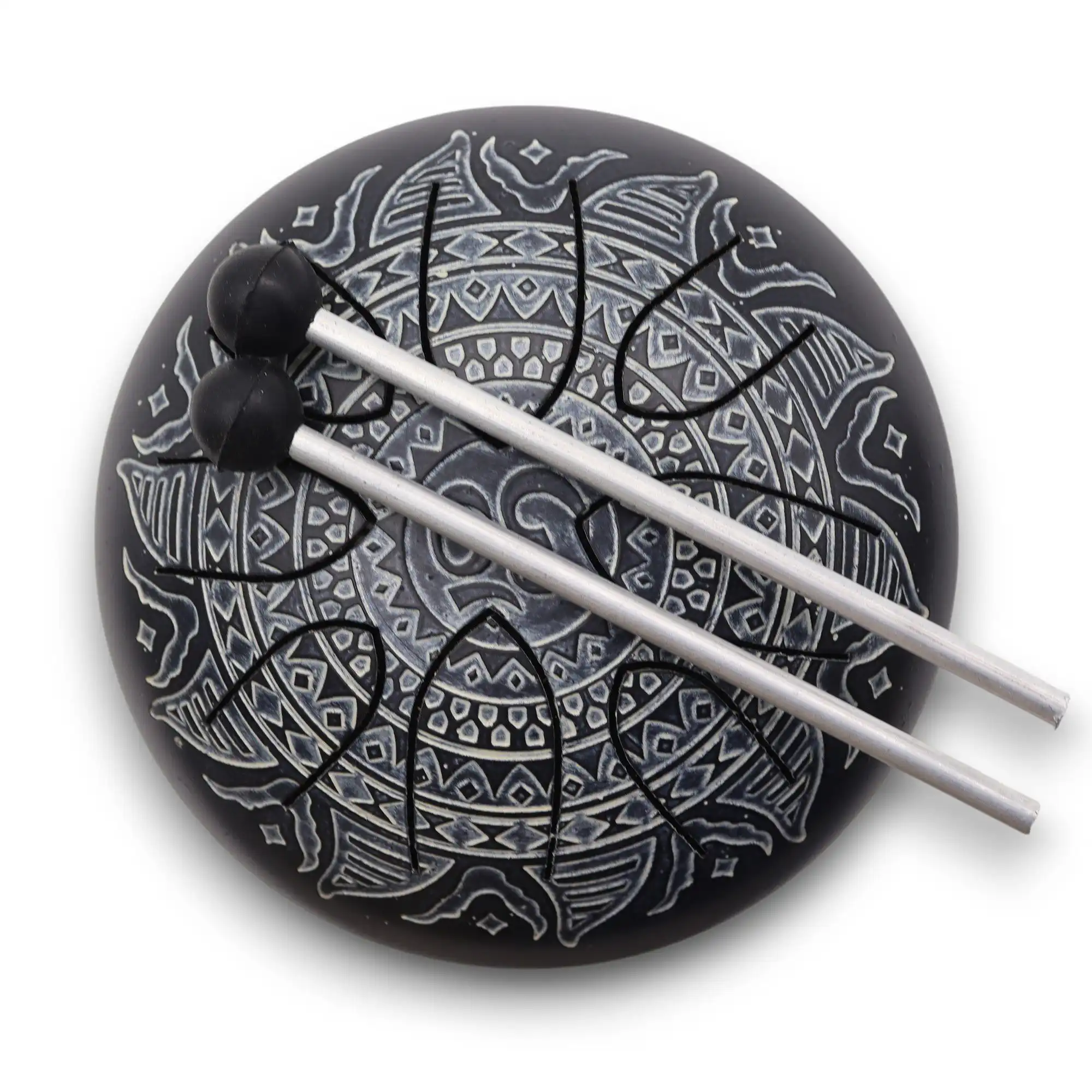 Hapi Drum Om Mandala Engraved – 16cm | www.artisangoods.co.uk 2 Hapi Drum Om Mandala Engraved – 16cm | www.artisangoods.co.uk 1