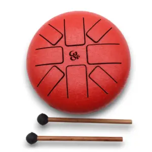 Hapi Drum Om Red- 16cm | www.artisangoods.co.uk 4
