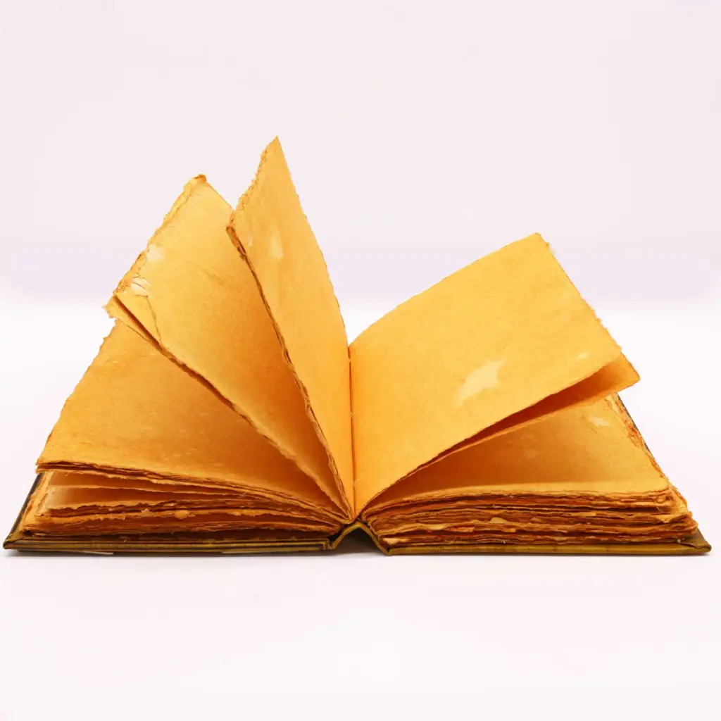 Heafty Coffee Tan Book – Zinc Owl Decor – 200 Deckle Edges Pages – 26x18cm | www.artisangoods.co.uk 4