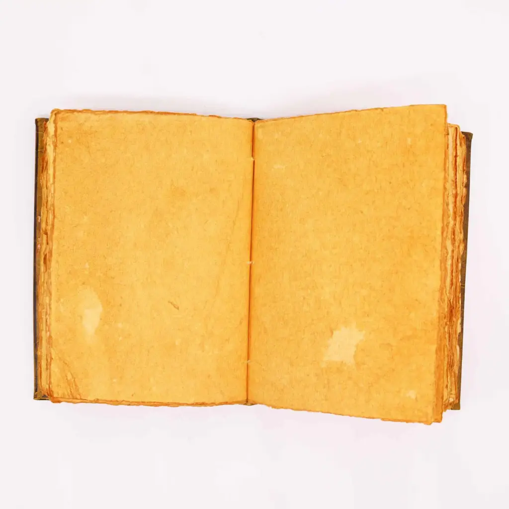 Heafty Coffee Tan Book – Zinc Owl Decor – 200 Deckle Edges Pages – 26x18cm | www.artisangoods.co.uk 3
