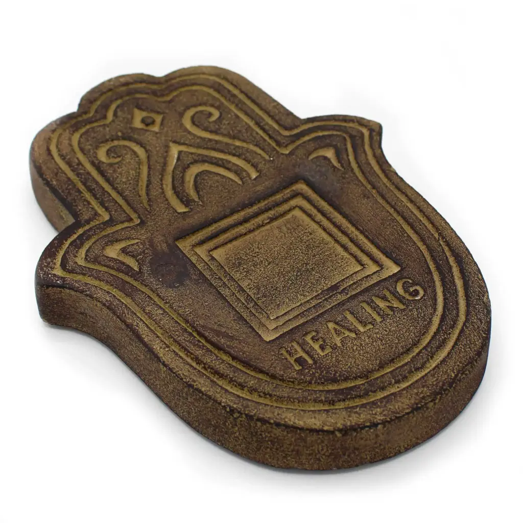 Healing Incense Plate – Antique Stone Effect | www.artisangoods.co.uk