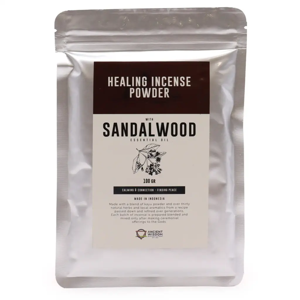 Healing Incense Powder – Sandalwood 100gm | www.artisangoods.co.uk