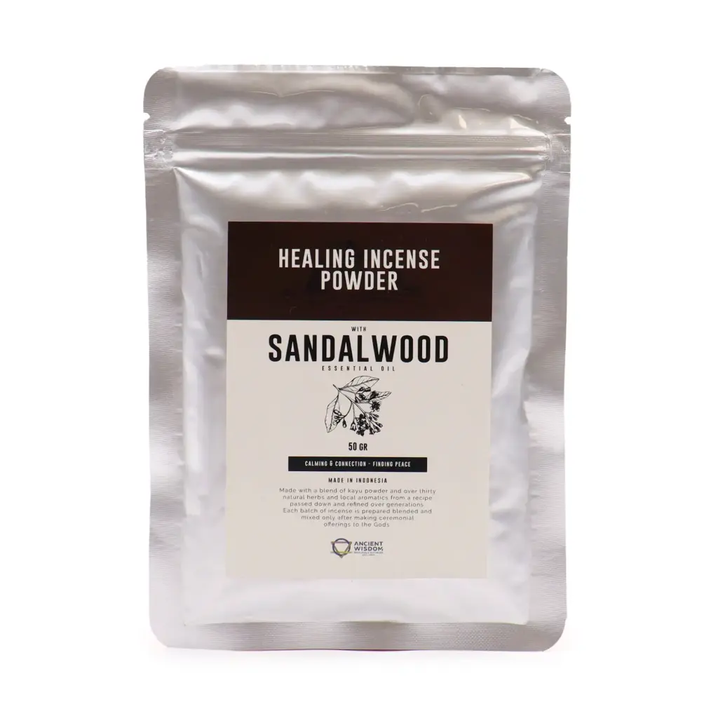 Healing Incense Powder – Sandalwood 50gm | www.artisangoods.co.uk