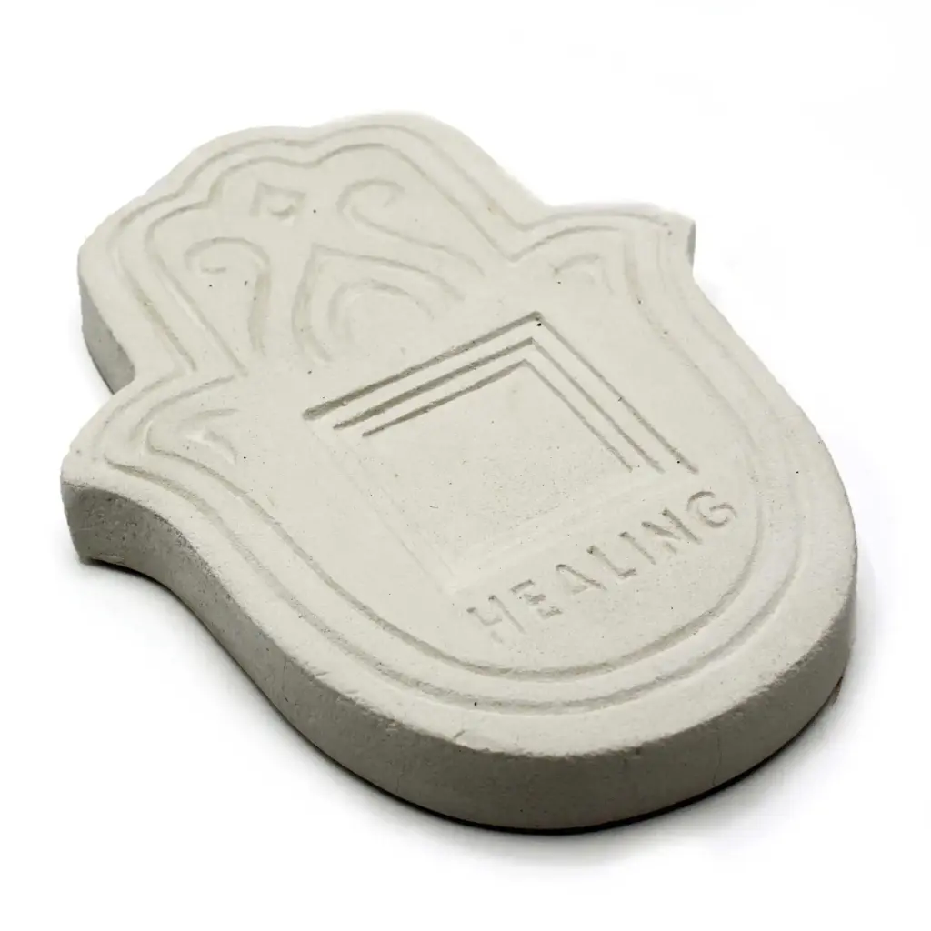 Healling Incense Plate – White Stone Effect | www.artisangoods.co.uk