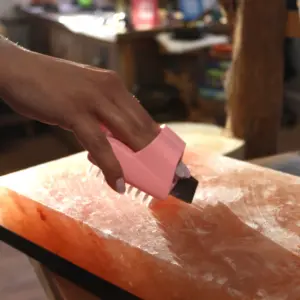 Himalayan Salt Block Cleaning Brush (assorted colours) | www.artisangoods.co.uk 6