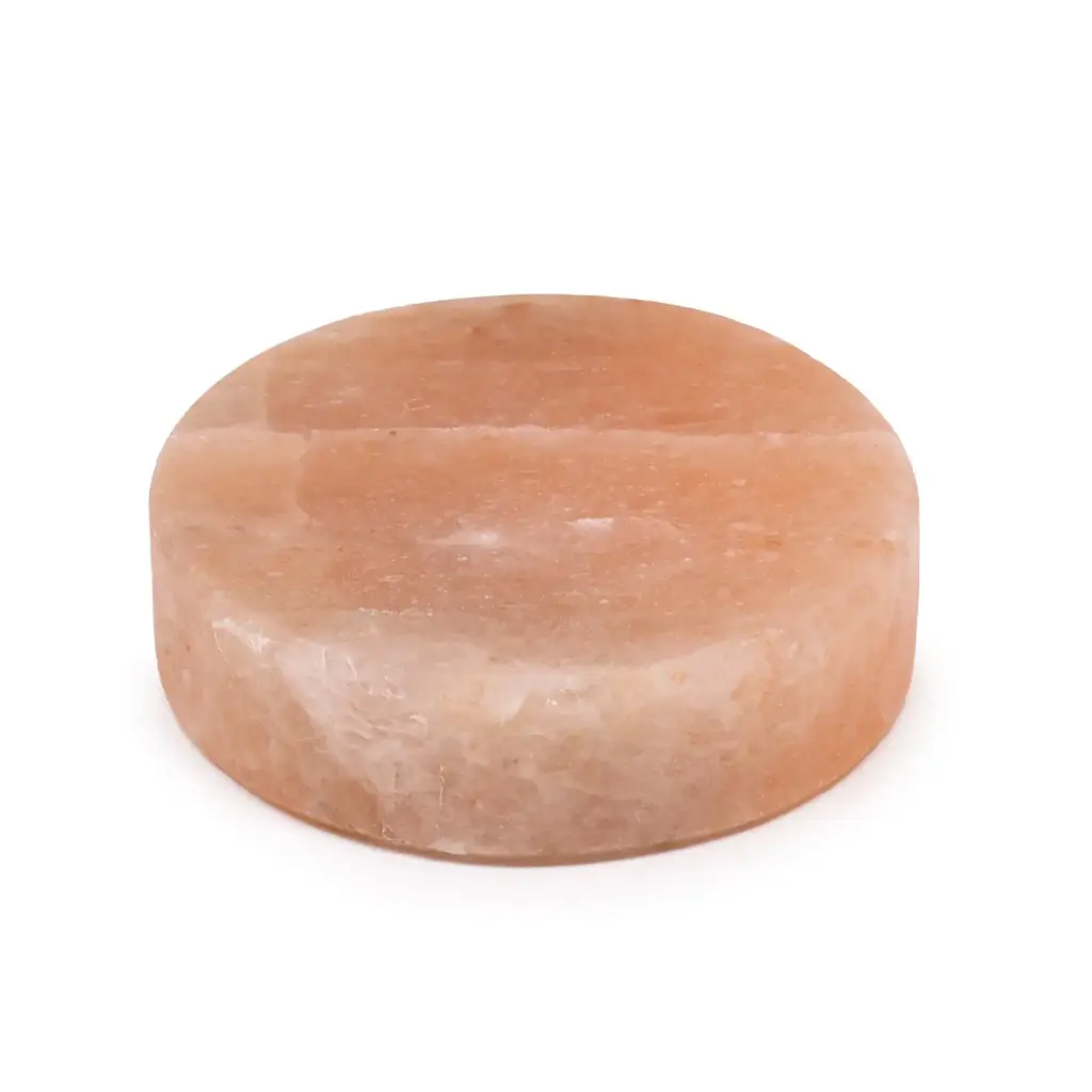 Himalayan Salt Cooking Plate – Round – 20x20x5cm | www.artisangoods.co.uk