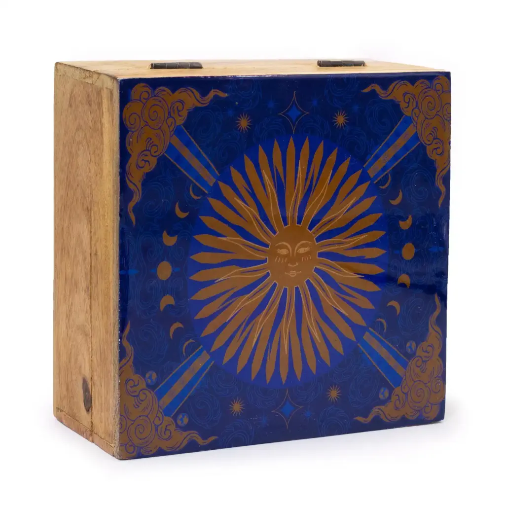 Hop Hare Big Enameled Square Box – The Sun | www.artisangoods.co.uk