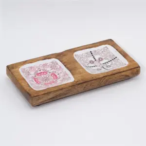 Hop Hare Enameled Double Trinket Tray – Cupid & Lion | www.artisangoods.co.uk 3
