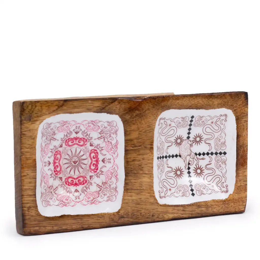 Hop Hare Enameled Double Trinket Tray – Cupid & Lion | www.artisangoods.co.uk