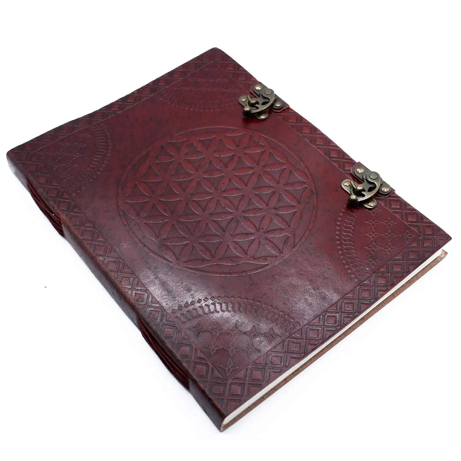 Huge Flower of Life Leather Book 10×13 (200 pages) | www.artisangoods.co.uk 3 Huge Flower of Life Leather Book 10×13 (200 pages) | www.artisangoods.co.uk 2