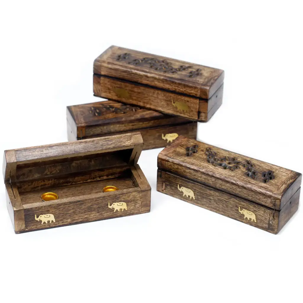 Incense Cone Smoke Box 6″ – Mango Wood | www.artisangoods.co.uk 2 Incense Cone Smoke Box 6″ – Mango Wood | www.artisangoods.co.uk 2