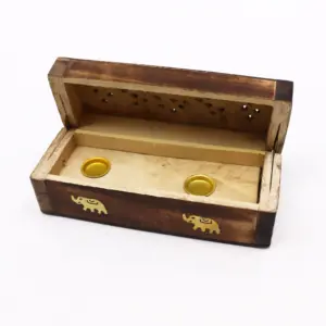 Incense Cone Smoke Box 6″ – Mango Wood | www.artisangoods.co.uk 5