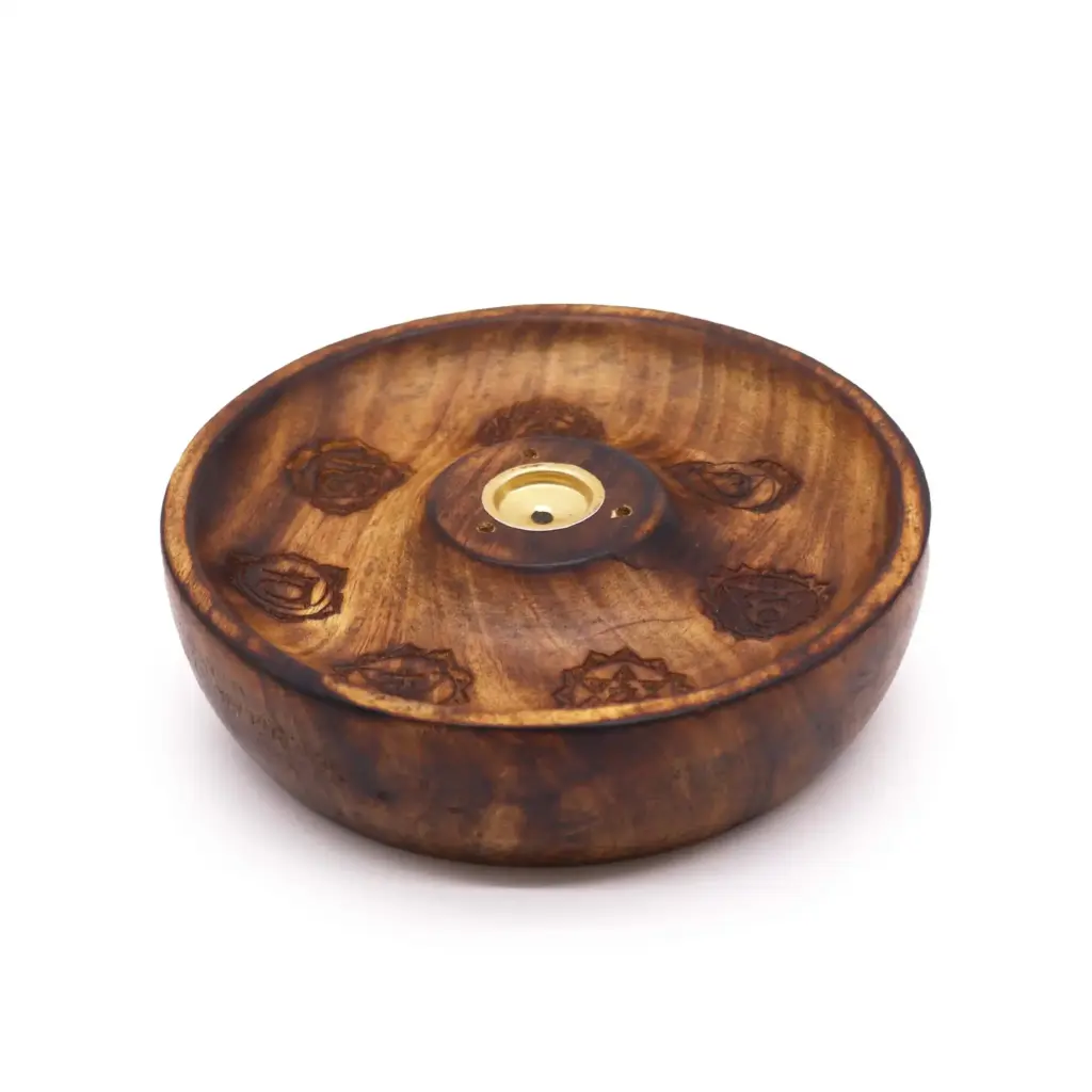 Incense Stick & Cone Burner Disc – 7 Chakra | www.artisangoods.co.uk