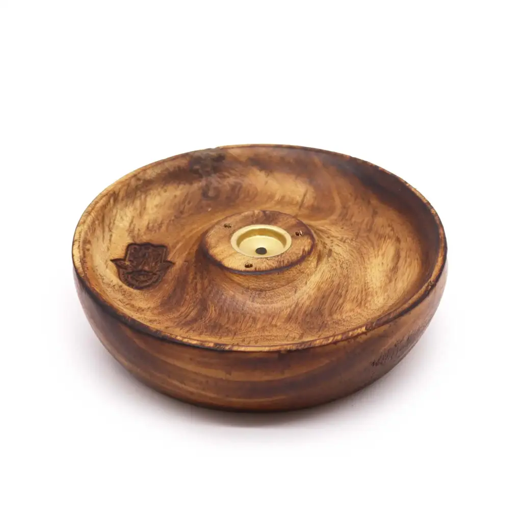 Incense Stick & Cone Burner Disc – Hamsa | www.artisangoods.co.uk