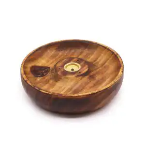 Incense Stick & Cone Burner Disc – Om | www.artisangoods.co.uk 1