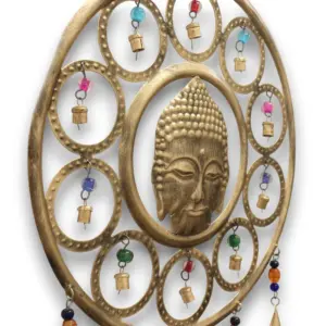 Indian Chimes – Lrg Buddha  Face 15 Bell Chimes | www.artisangoods.co.uk 2