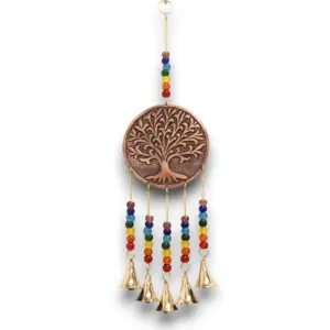 Indian Chimes – Med Tree of Life – Chakra Beads 5 Bells | www.artisangoods.co.uk 4