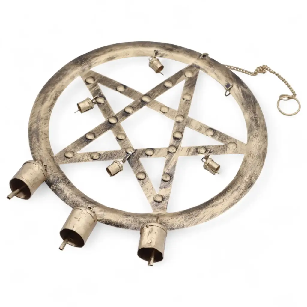 Indian Chimes – Pentagon with Cow Bells – 25x49cm | www.artisangoods.co.uk 4