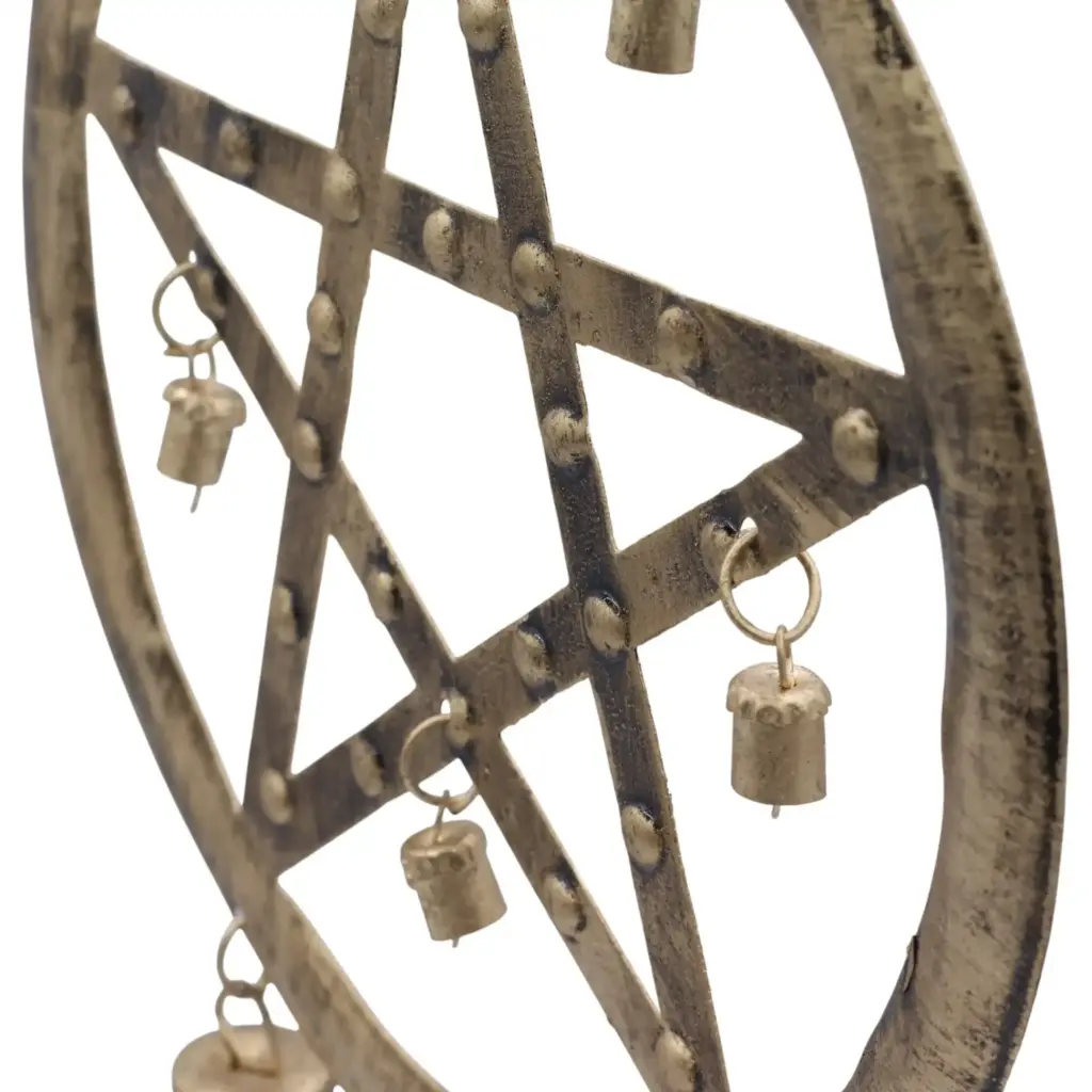 Indian Chimes – Pentagon with Cow Bells – 25x49cm | www.artisangoods.co.uk 2