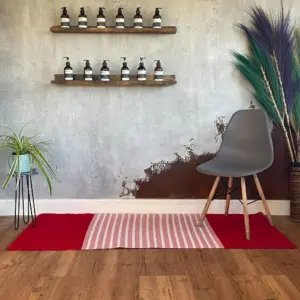 Indian Cotton Rug – 70x170cm – Red/Pink | www.artisangoods.co.uk 5