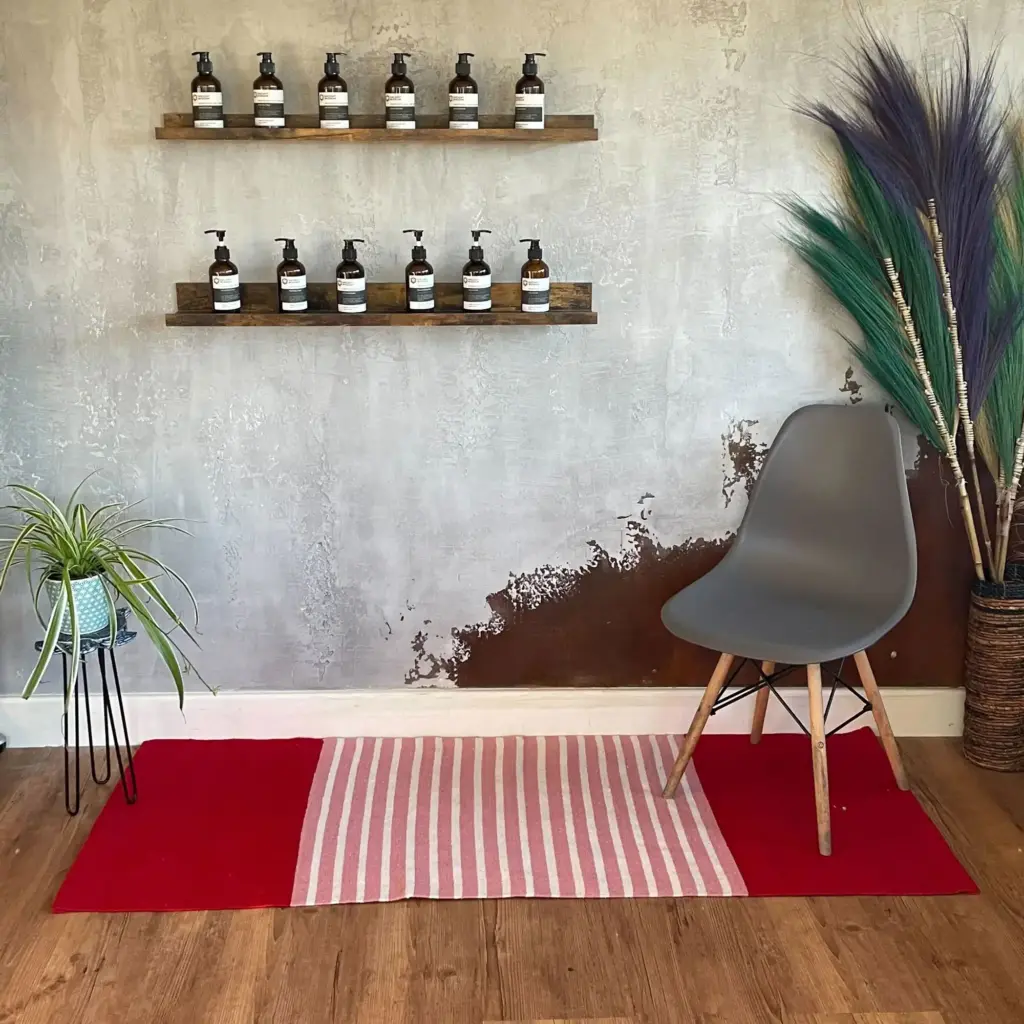 Indian Cotton Rug – 70x170cm – Red/Pink | www.artisangoods.co.uk 2