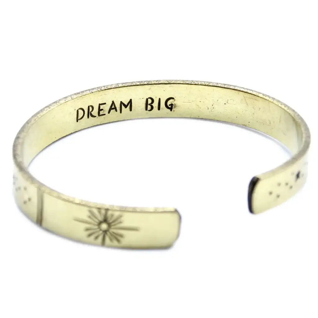 Inspiration Bracelet – Brass Snrise, Galaxy, Stars, Earth | www.artisangoods.co.uk 2