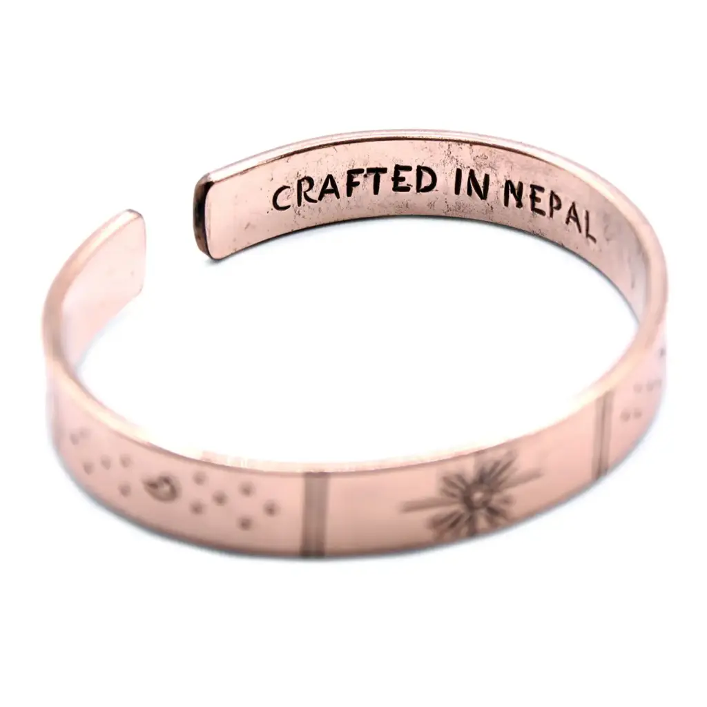 Inspiration Bracelet – Copper Snrise, Galaxy, Stars, Earth | www.artisangoods.co.uk 7