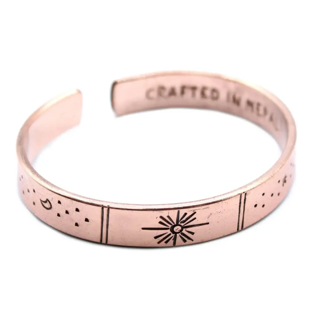 Inspiration Bracelet – Copper Snrise, Galaxy, Stars, Earth | www.artisangoods.co.uk 3