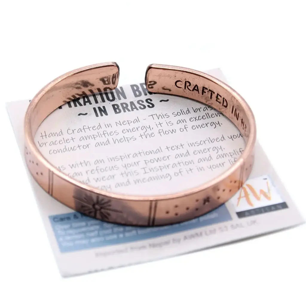 Inspiration Bracelet – Copper Snrise, Galaxy, Stars, Earth | www.artisangoods.co.uk 2
