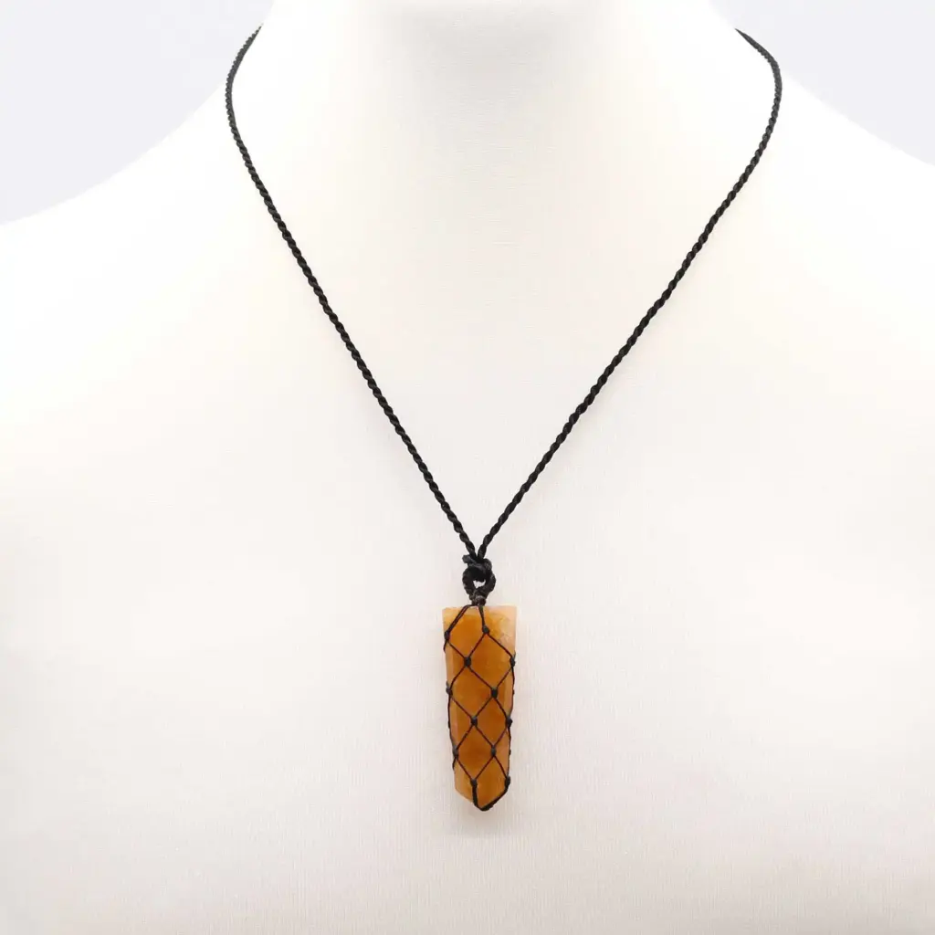 Laced Gemstone Flat Point Pendant – Golden Quartz | www.artisangoods.co.uk 3 Laced Gemstone Flat Point Pendant – Golden Quartz | www.artisangoods.co.uk 3