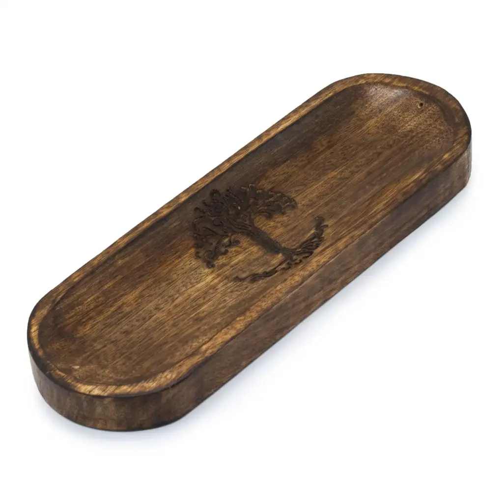 Large Incense Tray 30x10cm – Tree of Life | www.artisangoods.co.uk